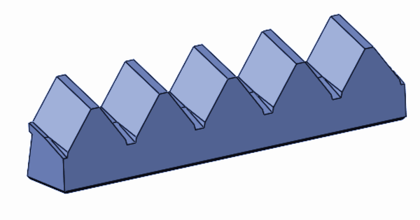 399,7x101x69,4 mm nôž Eldan MPR 120 rovný