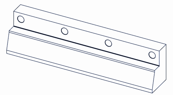 Rotorový nôž 399x103x86 mm pre Eldan HG 209