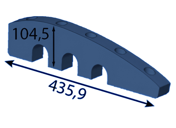 435,9x104,5x10 mm Rotorový diel pre Albach ®
