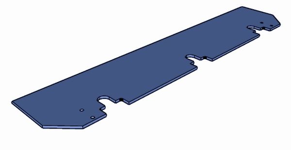 449x90x5 mm PZKR vločkovací nôž pre Pallmann
