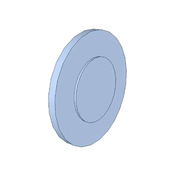 61,8x35x6,9 mm dištančný krúžok pre frézu Unikaset KN