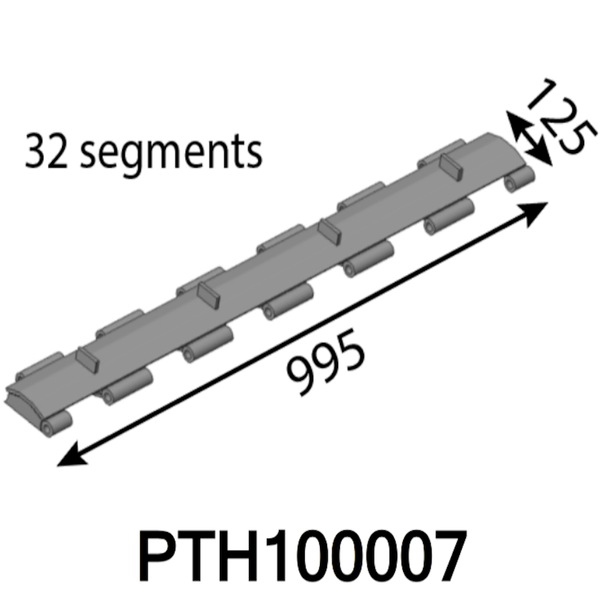 995x12,5 mm Dopravný pás pre segmenty Pezzolato ® 32