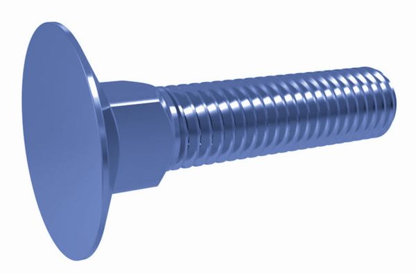 M12x80 mm Plochá skrutka so štvorcovým hrdlom so zápustnou hlavou